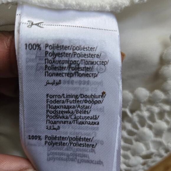 Mayoral Girls White Lace Embroidered Dress Size 14 Flutter Sleeve Sundress Boho - Picture 9 of 12